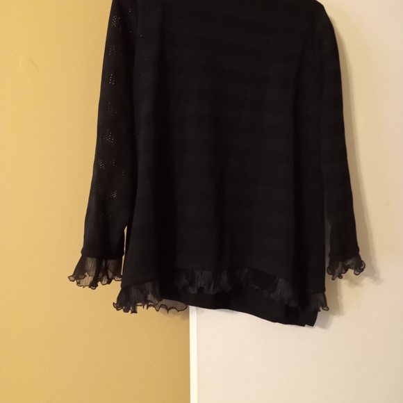 Exclusively misook, L, Black Skirt, Jacket, Top - Picture 4 of 4